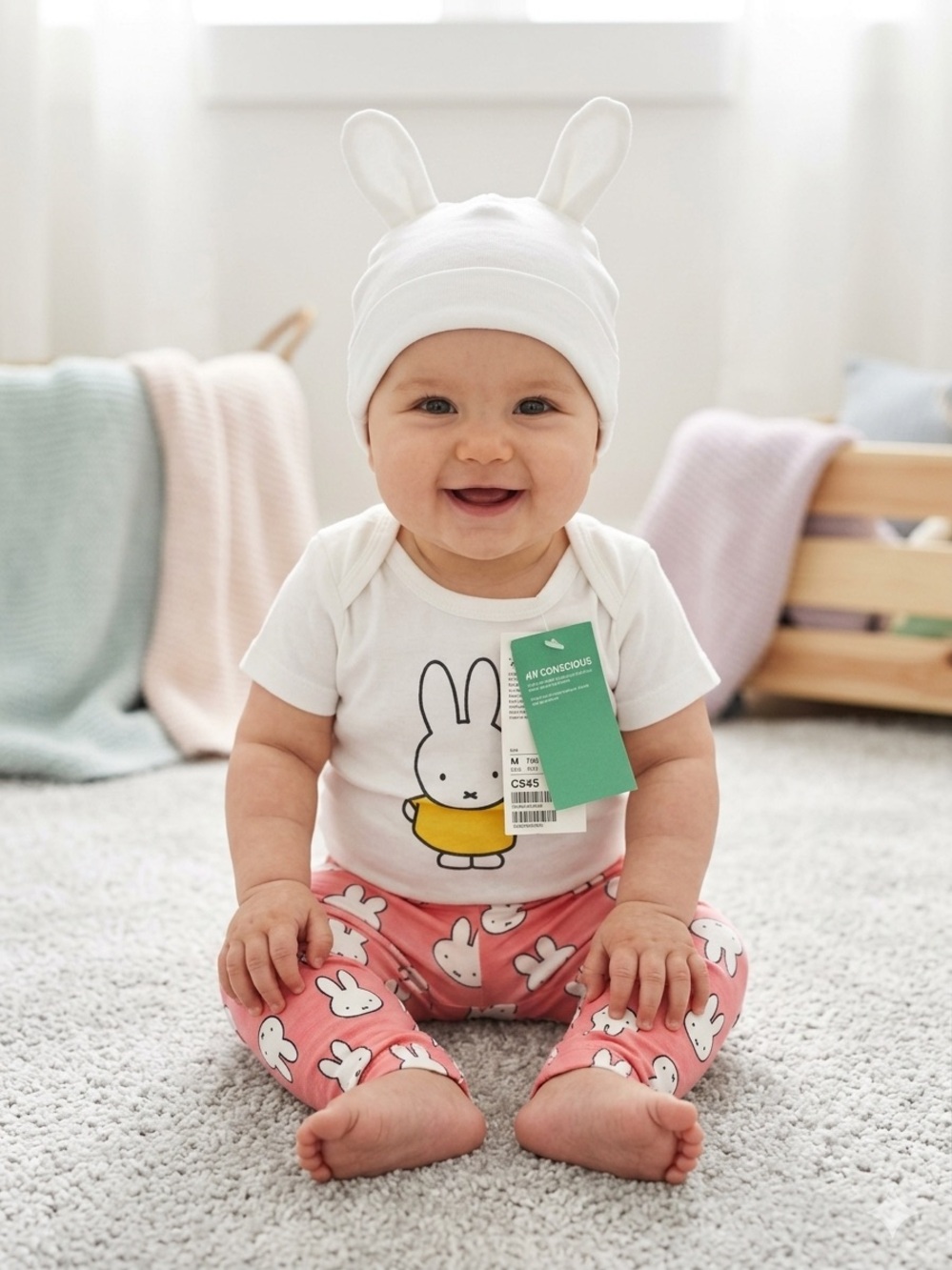 HTF Miffy x H&M Conscious | 3-Piece Organic Cotton Baby Set (NWT) FLASH SALE